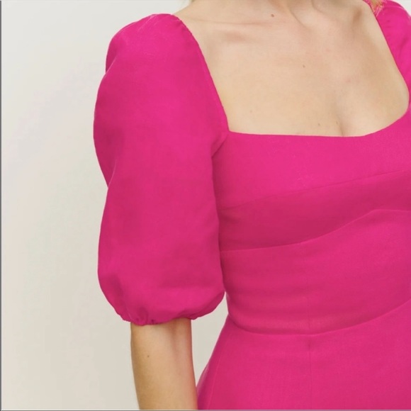 Linen Belgium Dress in Corvette - Picture 4 of 7